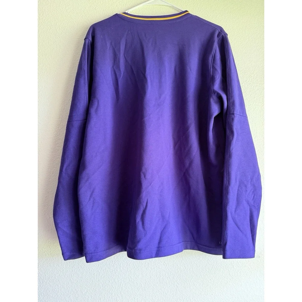New LSU Tigers Shirt Womens XL Purple Nike Dri-Fit Long Sleeve 1/4 Zip NCAA